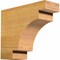 Ekena Millwork Mediterranean Rough Sawn Rafter Tail, Western Red Cedar, 4"W x 10"H x 12"L RFT04X10X12MED00RWR - alternate 1